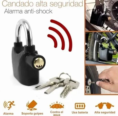 Combo canguro y candado alarma